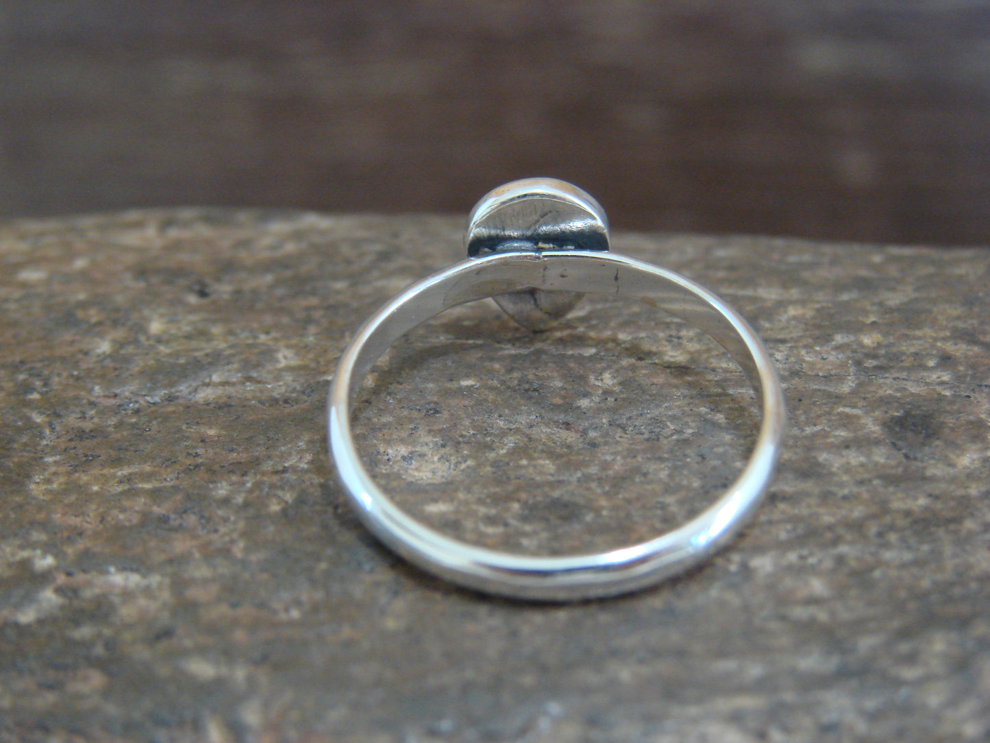 Native American Indian Sterling Silver Alien Ring - Lopez - Size 7