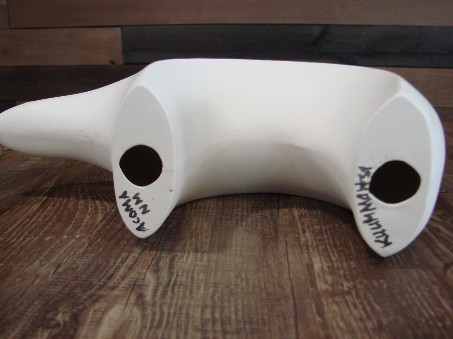 Native American Hand Painted Acoma Bear Pottery by Kuutimaitsa