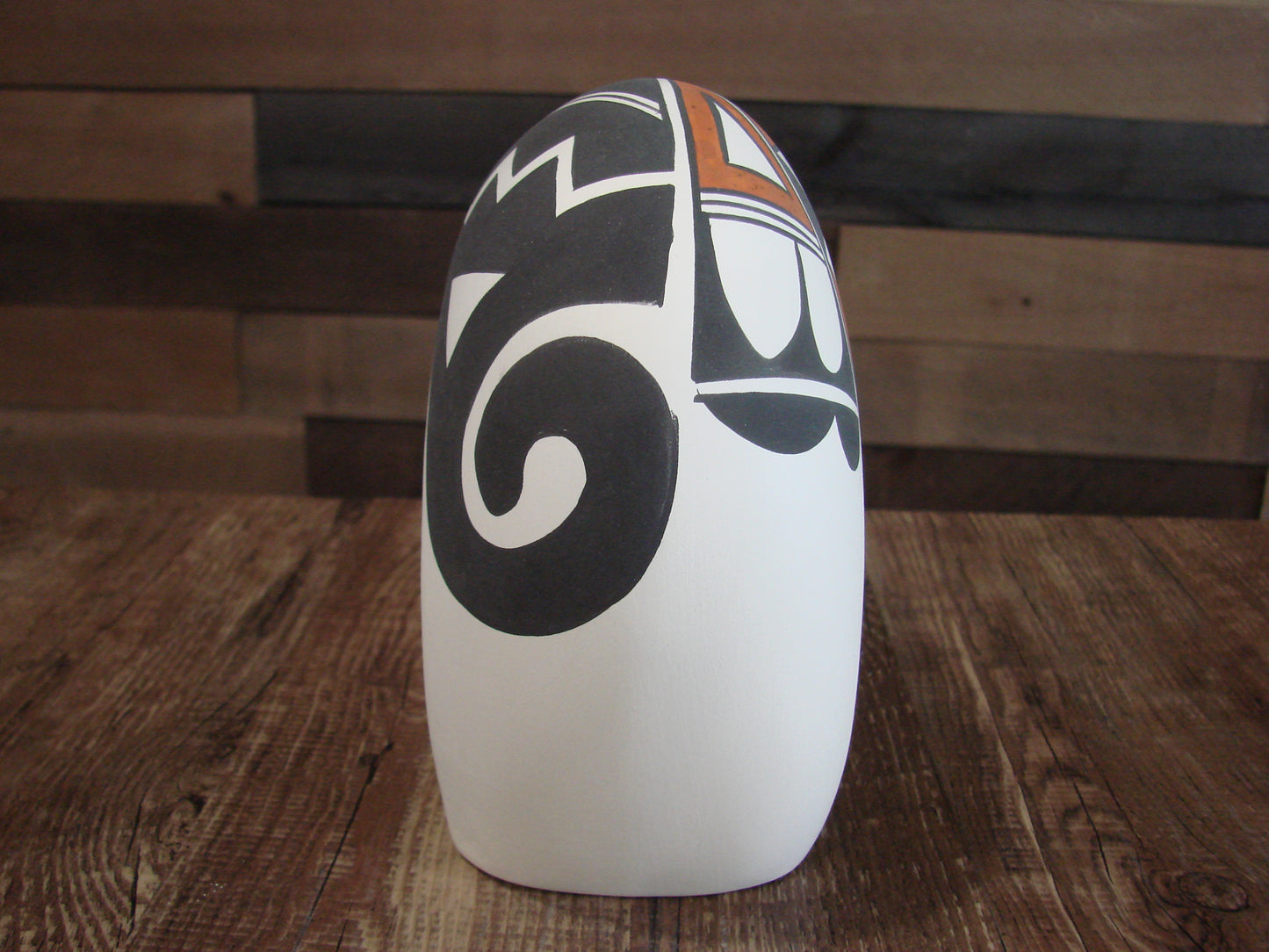 Native American Hand Painted Acoma Bear Pottery by Kuutimaitsa