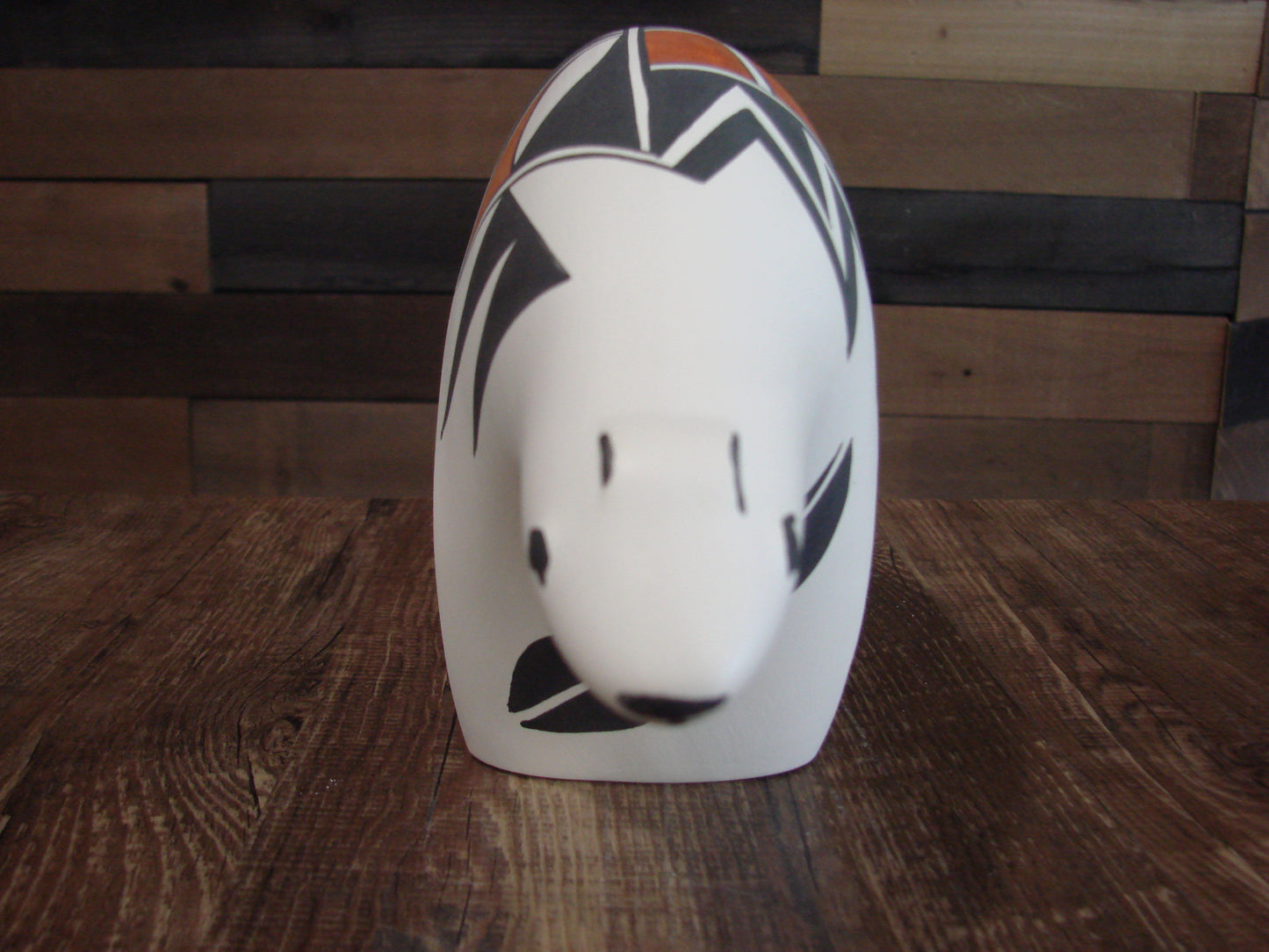 Native American Hand Painted Acoma Bear Pottery by Kuutimaitsa