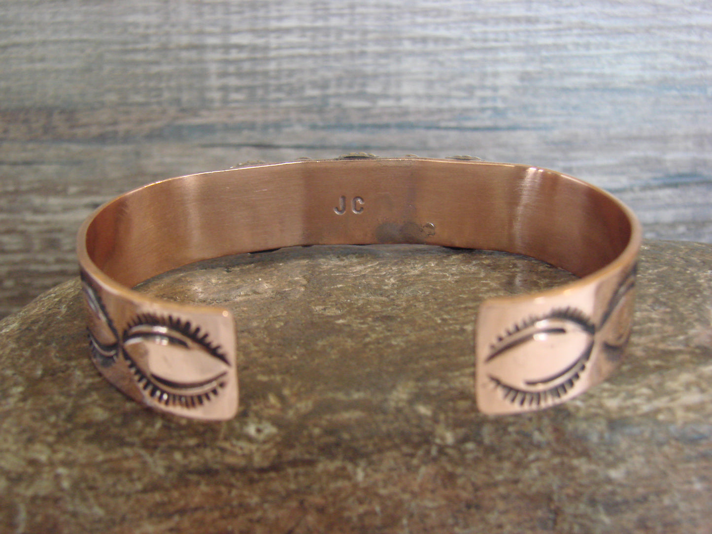 Native American Copper & Hematite Bracelet by Cleveland