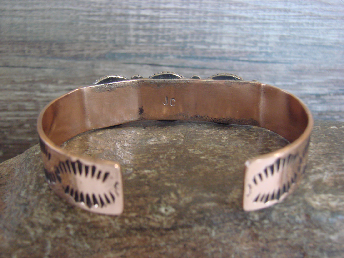 Native American Copper & Hematite Bracelet by Cleveland