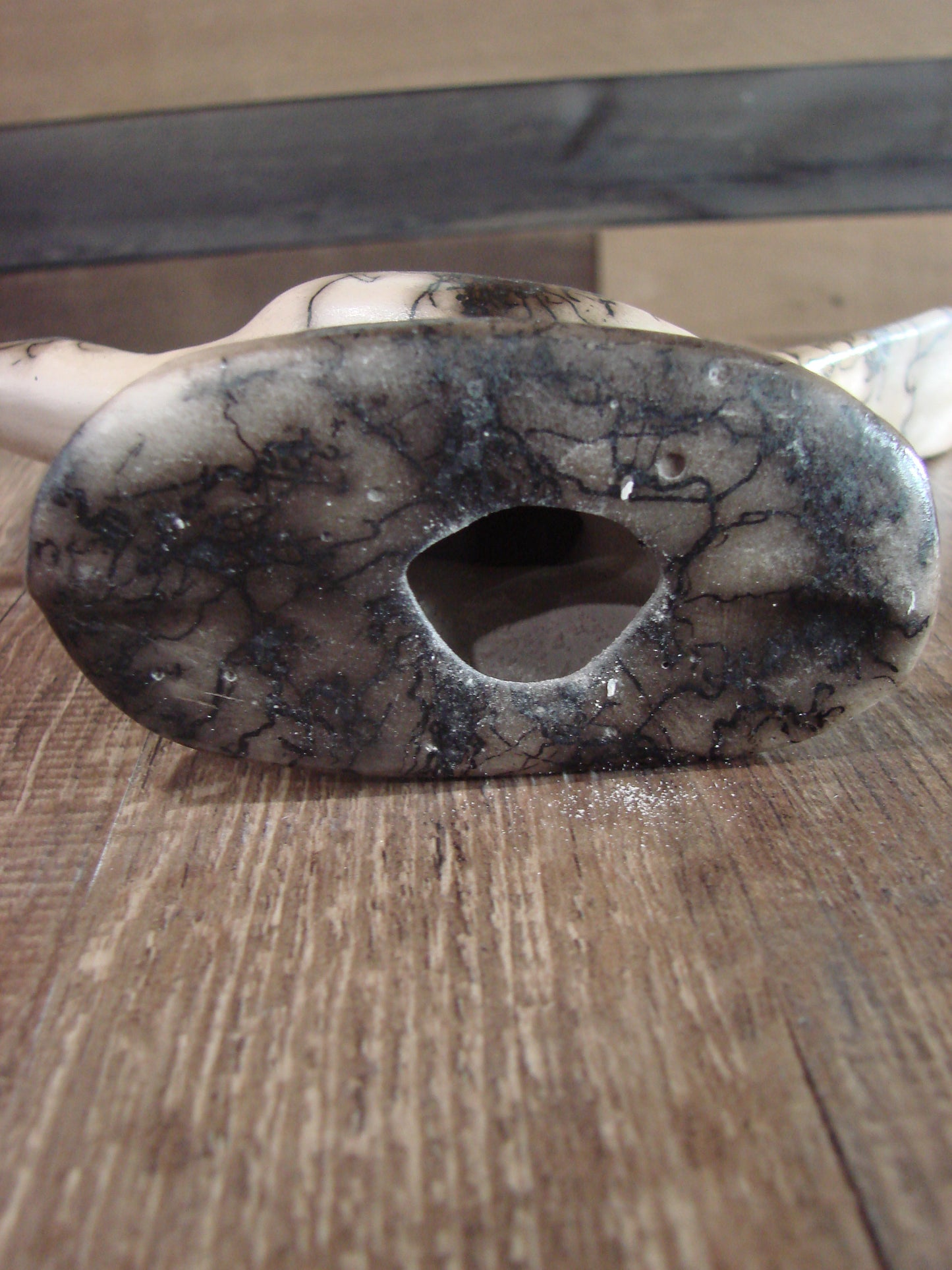 Native American Pottery Horse Hair Road Runner Sculpture by Vail