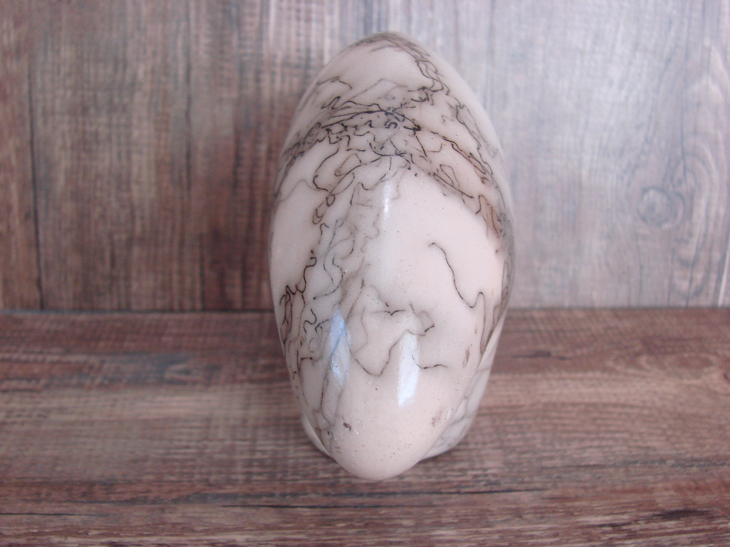 Navajo Pottery Horse Hair Bear Sculpture by Vail