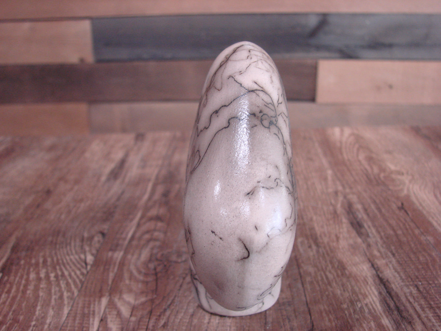 Native American Navajo Pottery Horse Hair Buffalo Sculpture by Vail