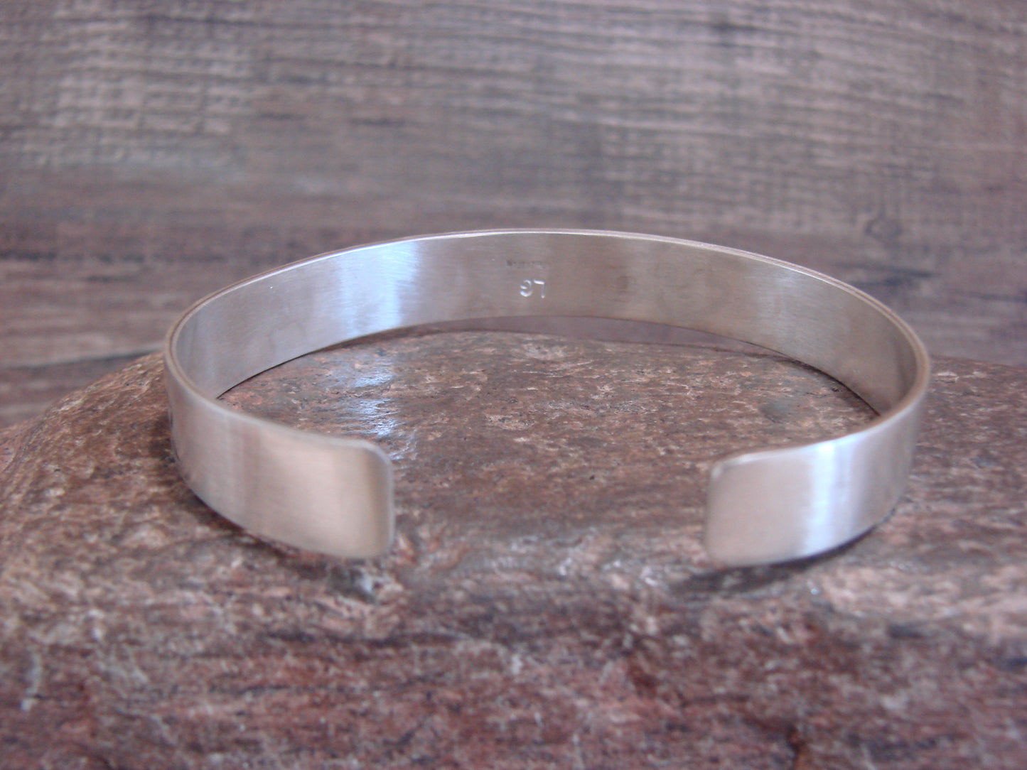Native American Sterling Silver Petroglyph Bracelet by LG