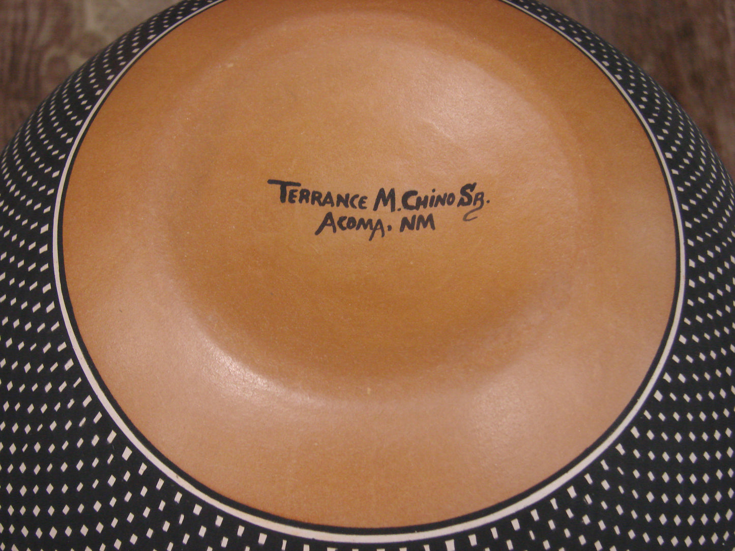 Native American Fine Line Hand Coiled Pottery by Terrance Chino Sr.