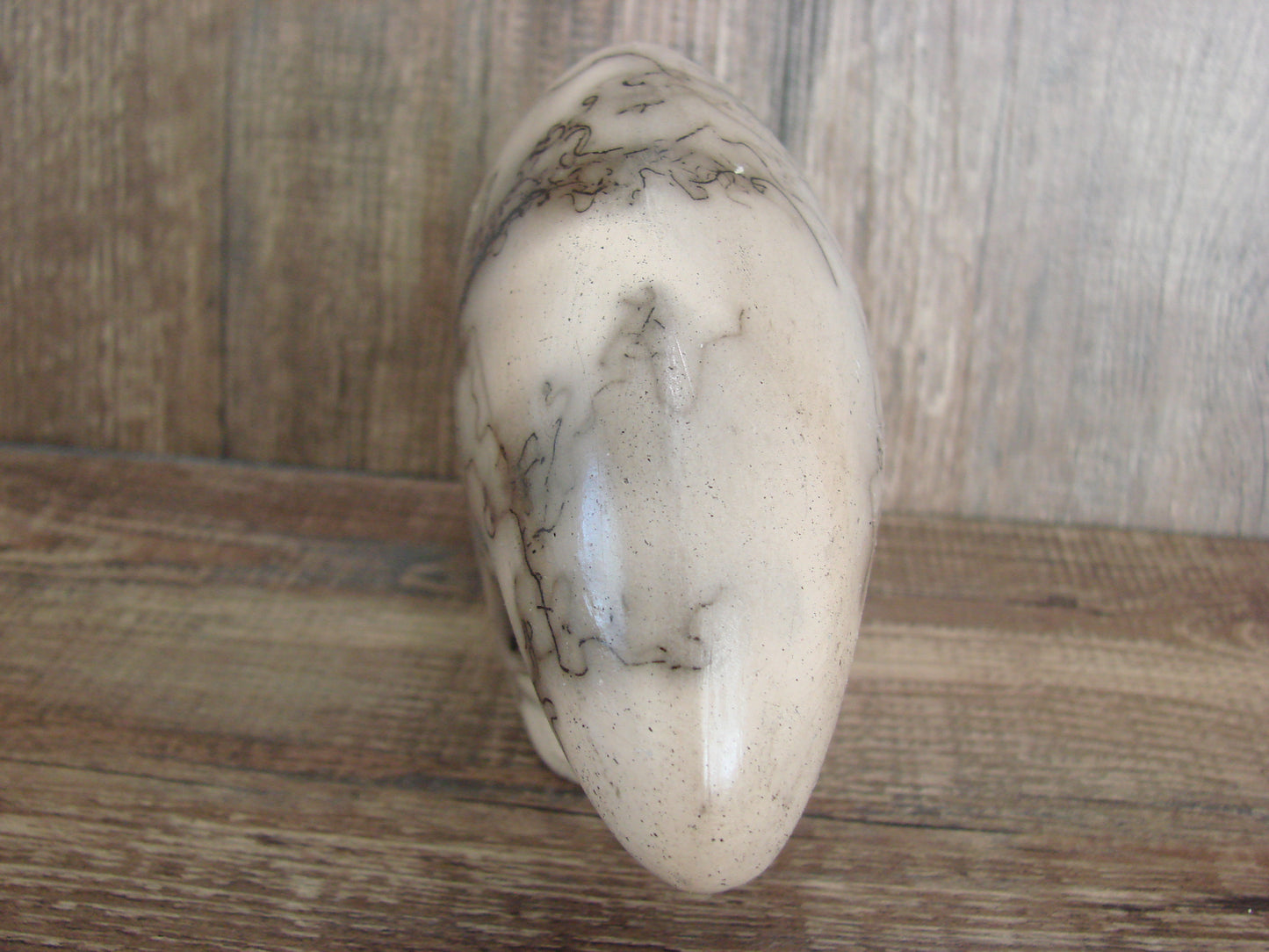 Navajo Pottery Horse Hair Bear Sculpture by Vail