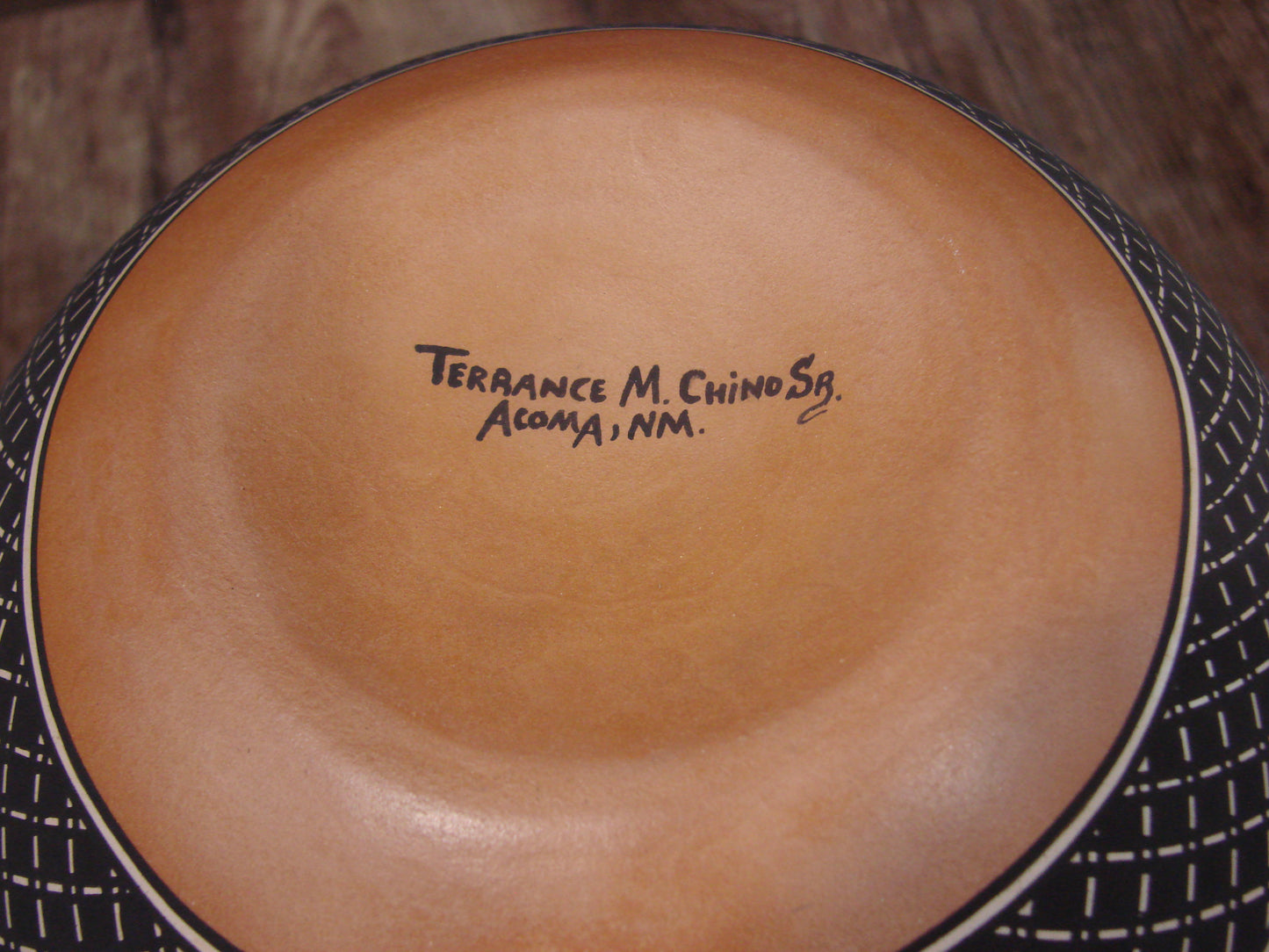 Native American Fine Line Hand Coiled Pottery by Terrance Chino Sr.