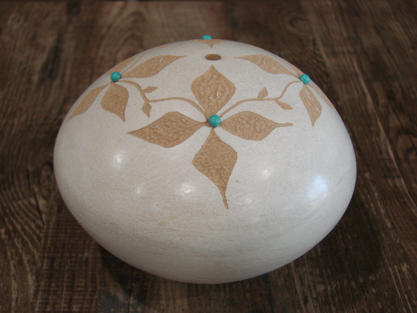 Native American Jemez Clay Hand Coiled Seed Pottery Signed Yepa