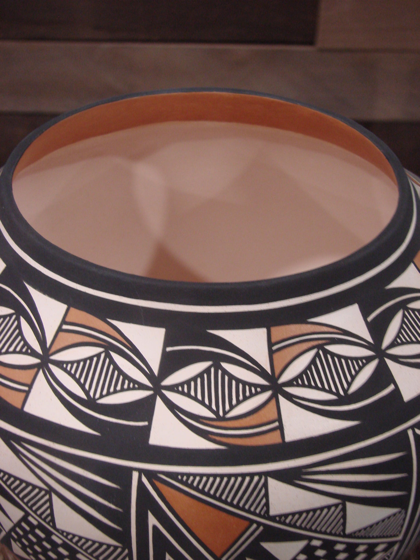 Native American Fine Line Hand Coiled Pottery by Terrance Chino Sr.