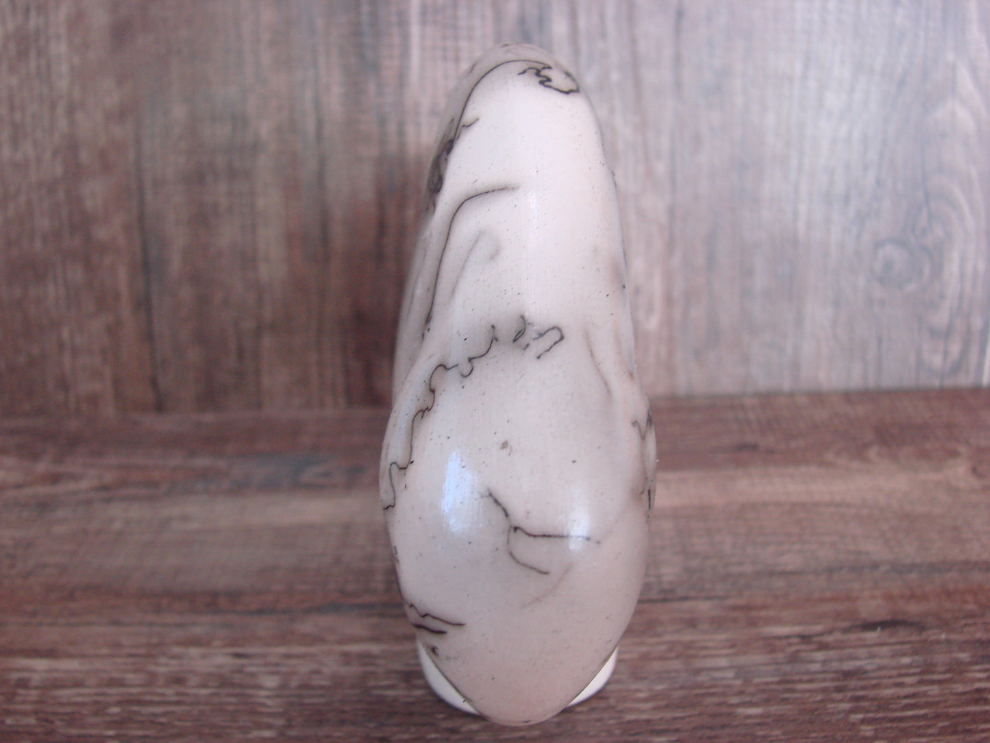 Navajo Pottery Horse Hair Buffalo Sculpture by Vail