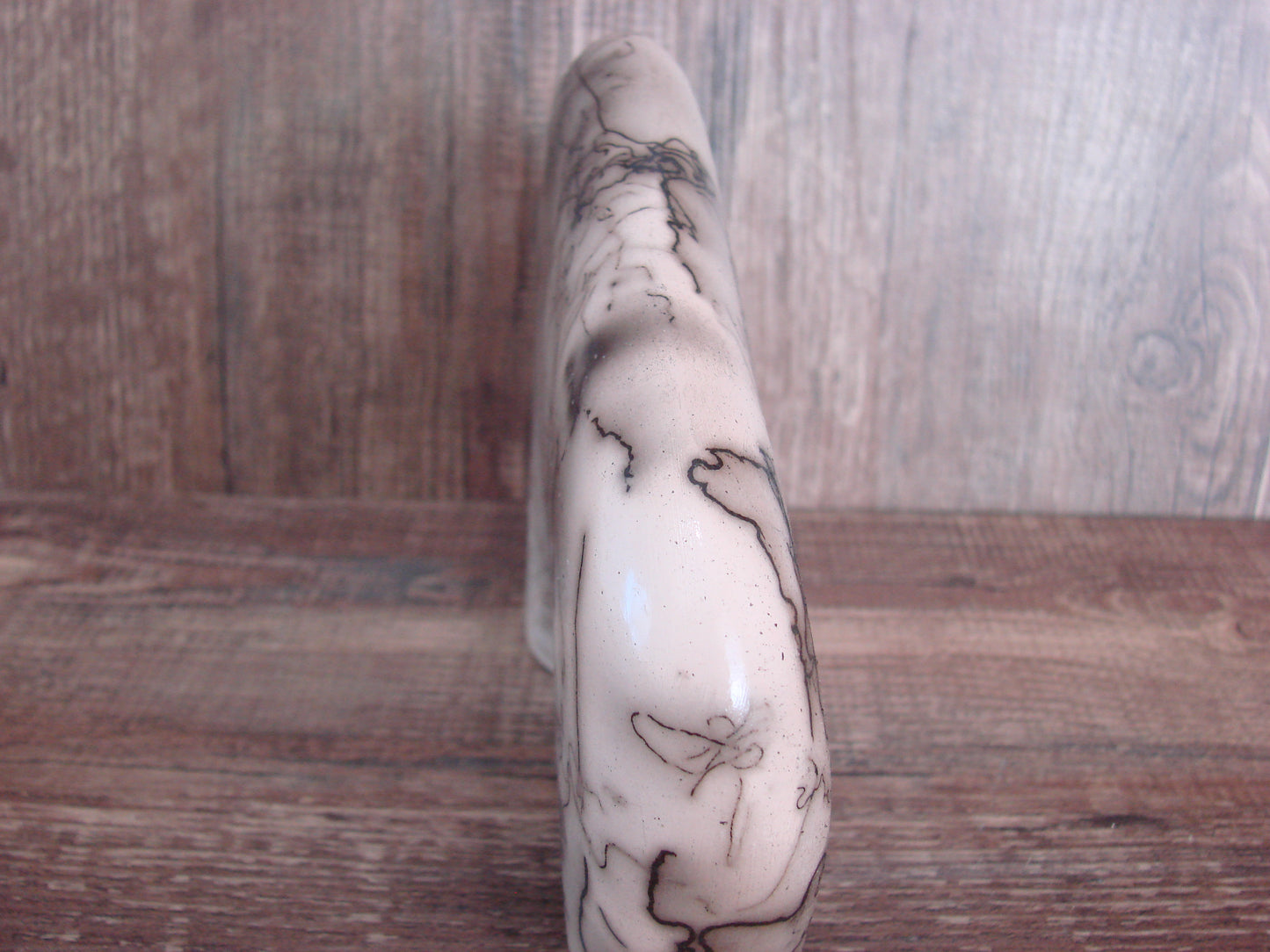 Navajo Pottery Horse Hair Buffalo Sculpture by Vail