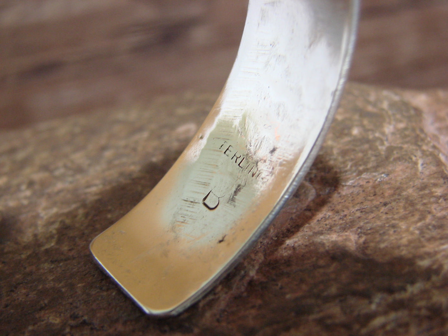 Native American Sterling Silver Lizard Bracelet by Begay