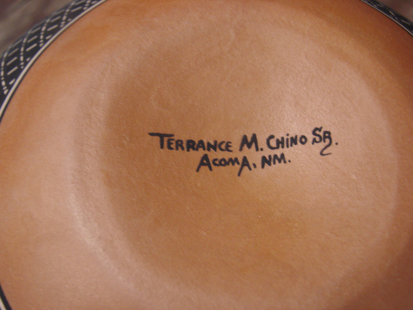 Native American Fine Line Hand Coiled Pottery by Terrance Chino Sr.
