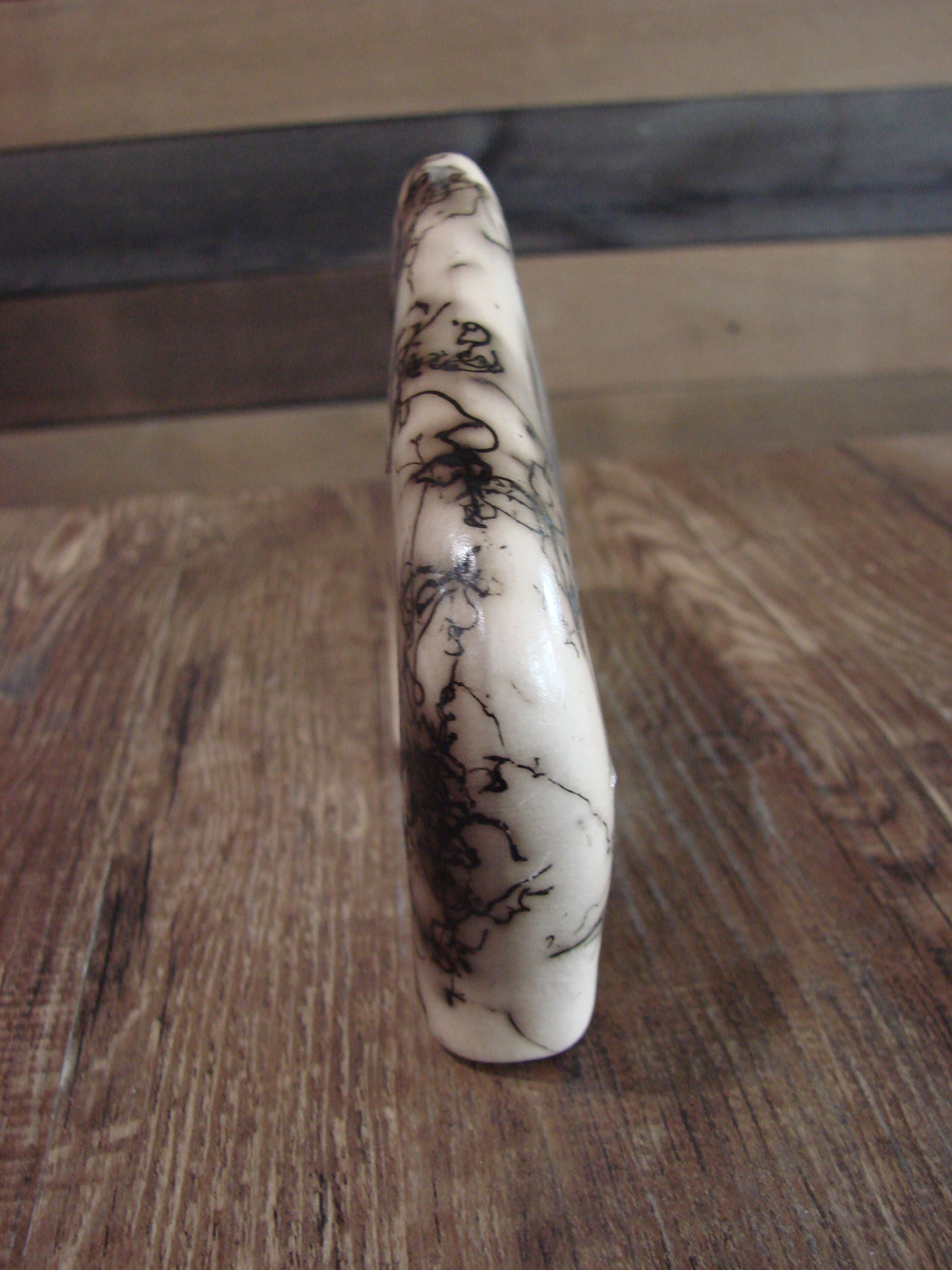 Native American Navajo Pottery Horse Hair Buffalo Sculpture by Vail