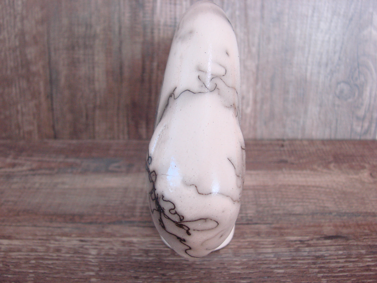 Navajo Pottery Horse Hair Buffalo Sculpture by Vail