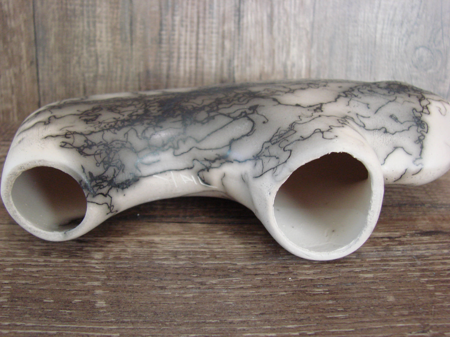Navajo Pottery Horse Hair Buffalo Sculpture by Vail