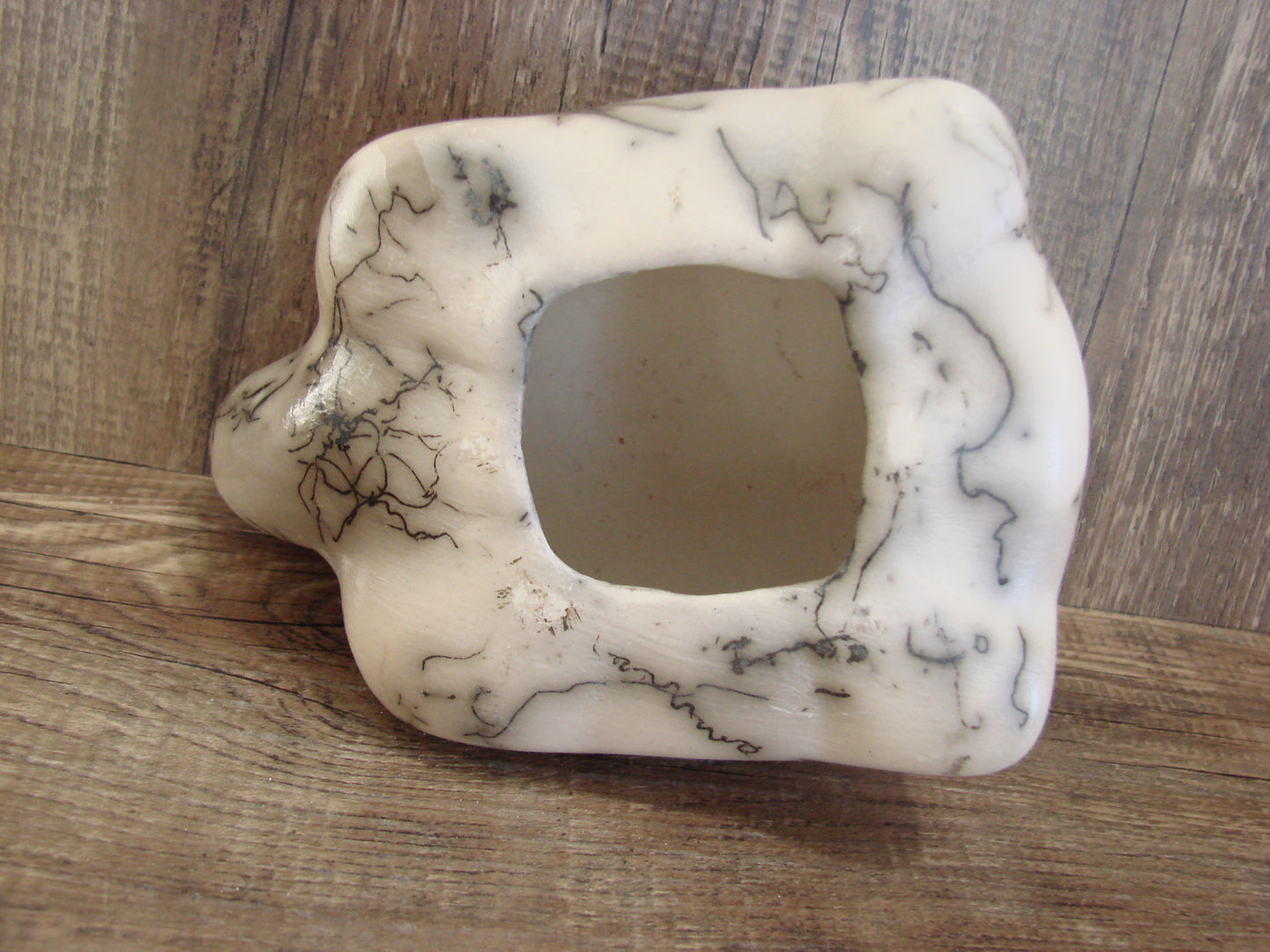 Native American Navajo Indian Pottery Horse Hair Turtle Sculpture by Vail