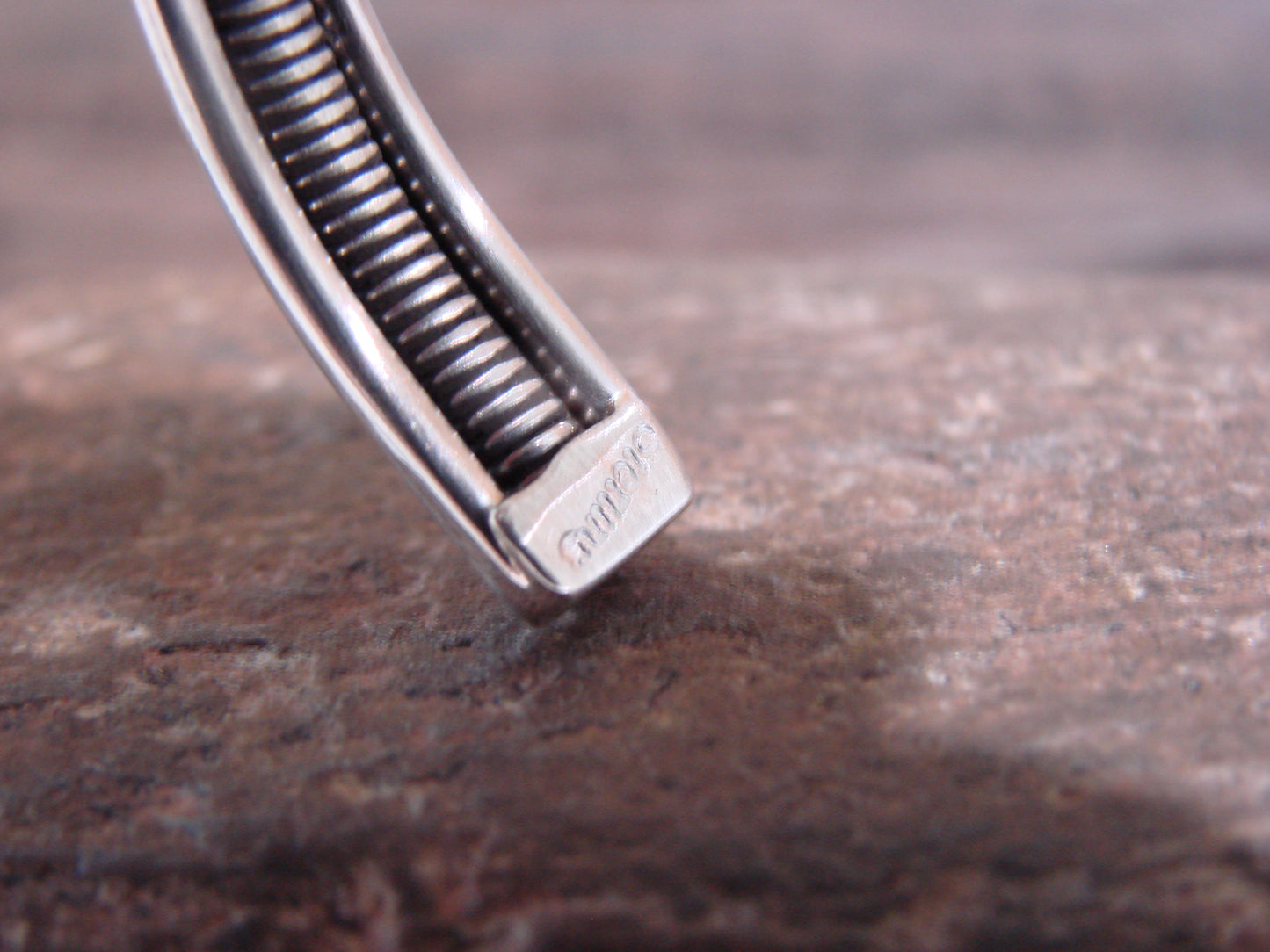 Native American Twisted Sterling Silver Bracelet Cuff by Tahe