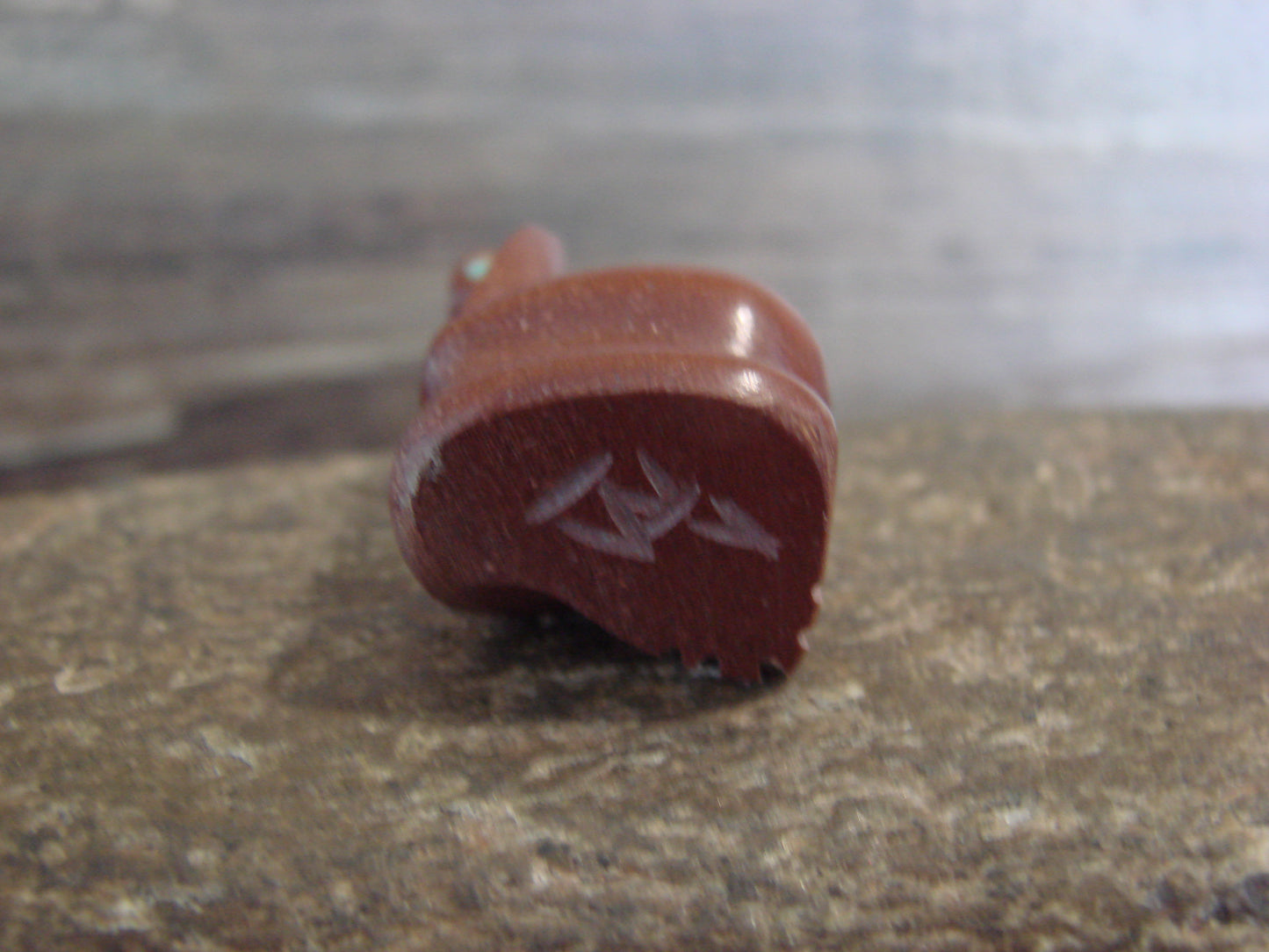 Native American Zuni Indian Hand Carved Pipestone Snake Fetish - B. Phillips