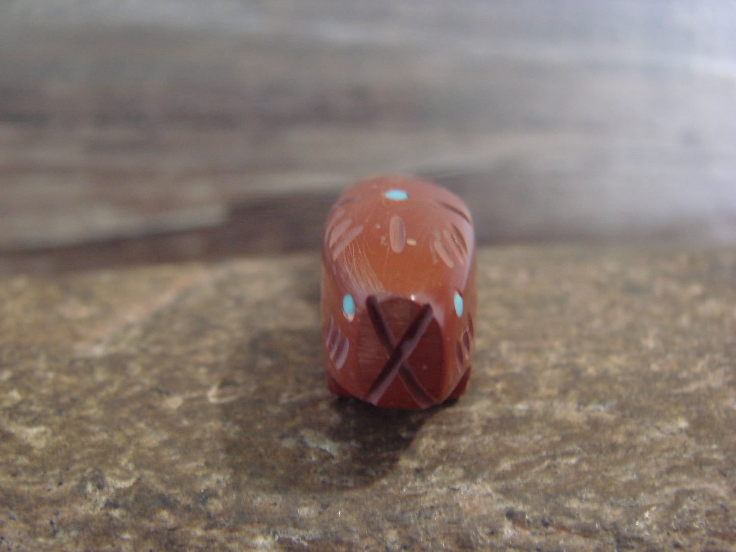 Native American Zuni Indian Hand Carved Pipestone Beaver Fetish - B. Phillips