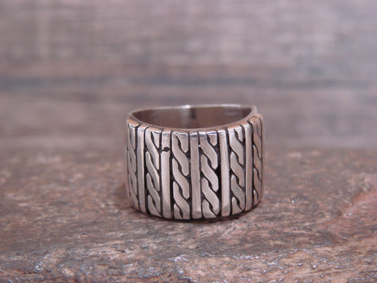 Native American Sterling Silver Ring by Burnside - Size 5.5