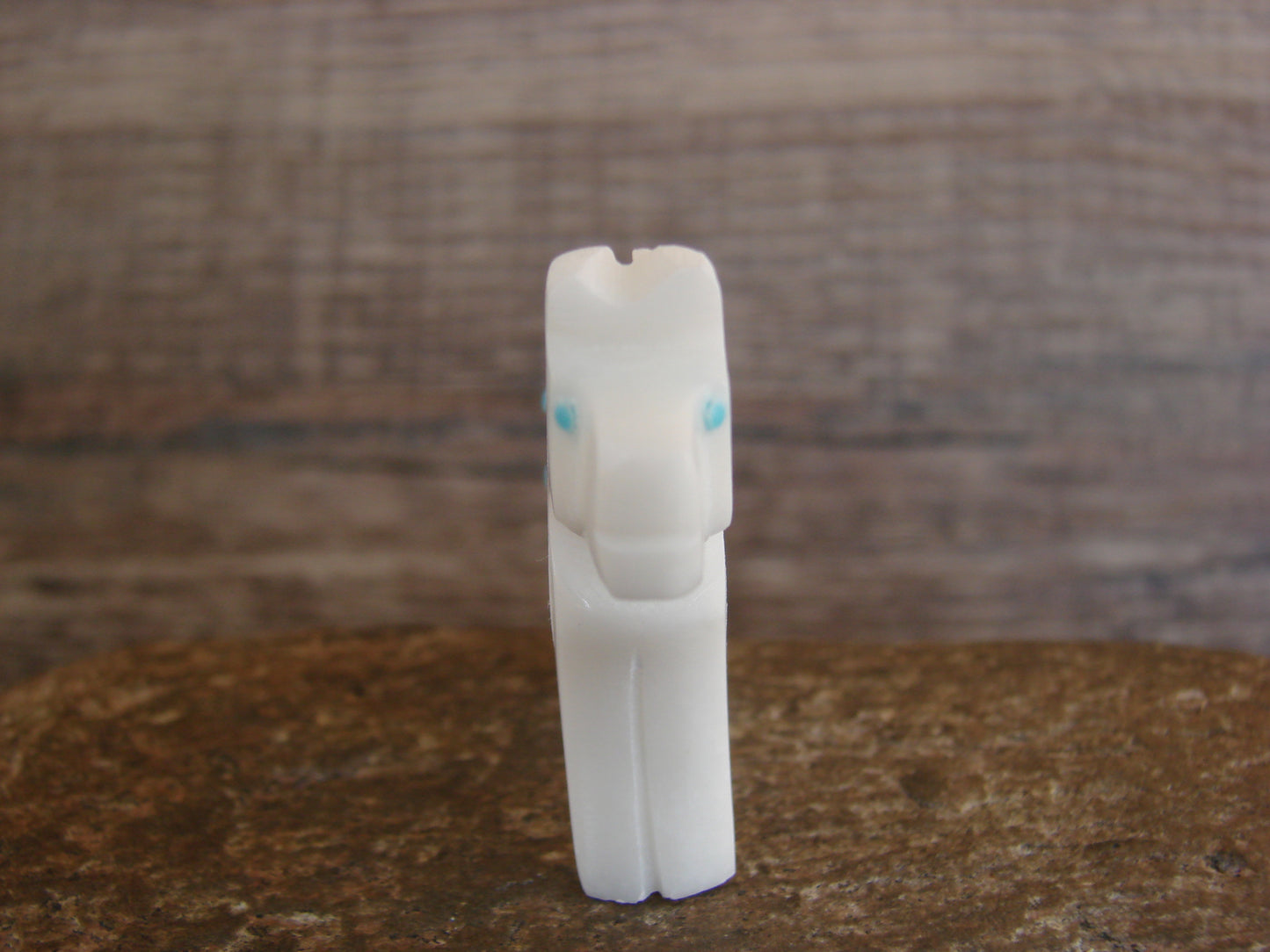 Native American Zuni Indian Hand Carved Horse Marble Fetish by Etsate