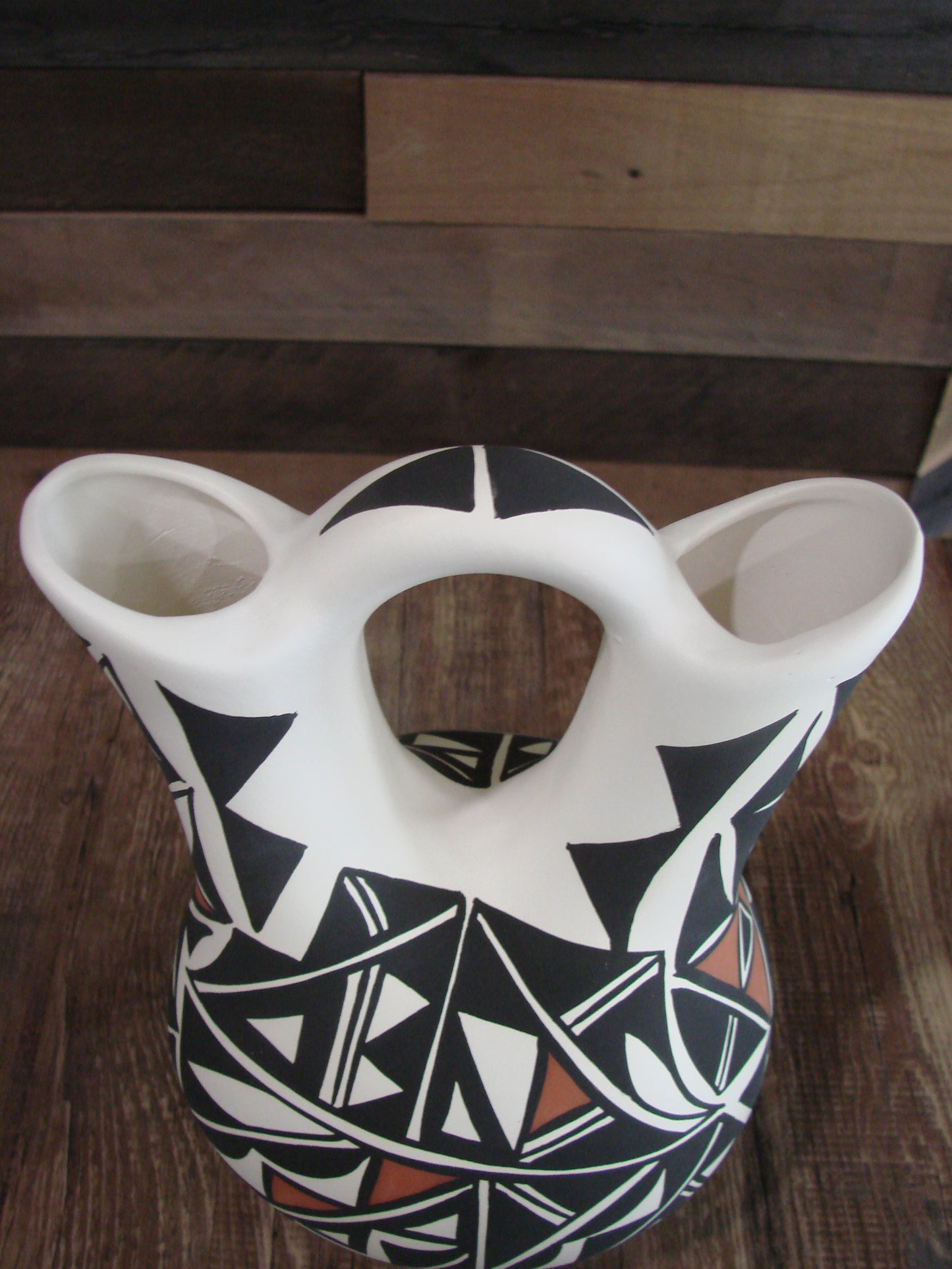 Native American Hand Painted Wedding Vase Pottery by Concho