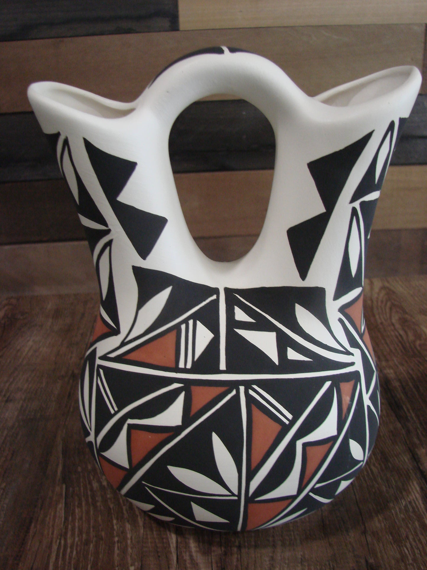Native American Hand Painted Wedding Vase Pottery by Concho