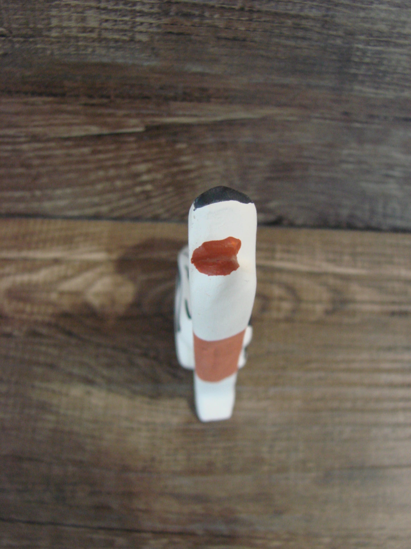 Small Native American Hand Painted Acoma Coyote Pottery by Chino