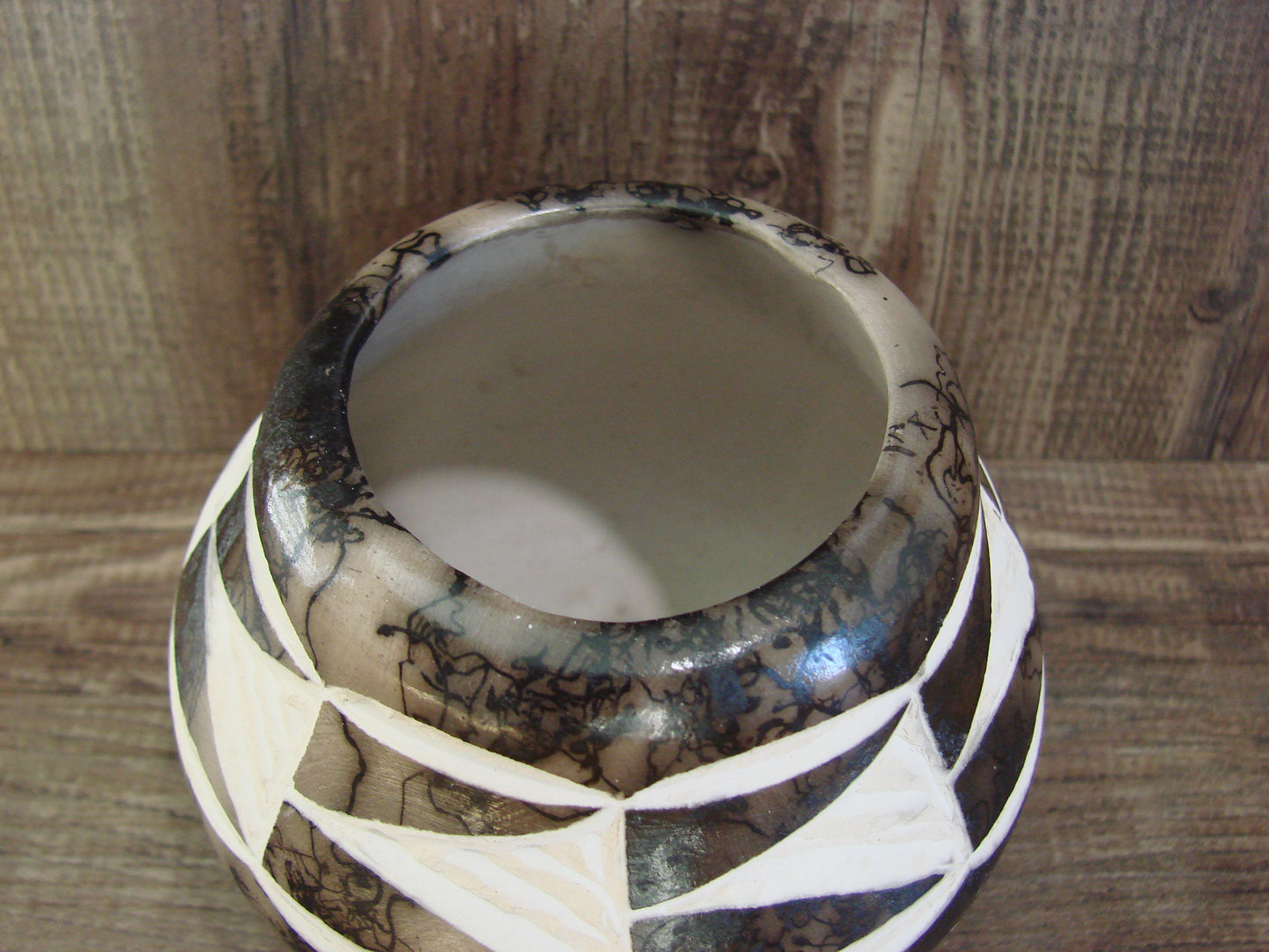 Native American Navajo Indian Horse Hair Pottery by Vail
