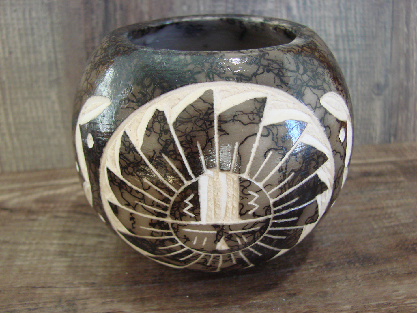 Native American Navajo Indian Horse Hair Pottery by Vail