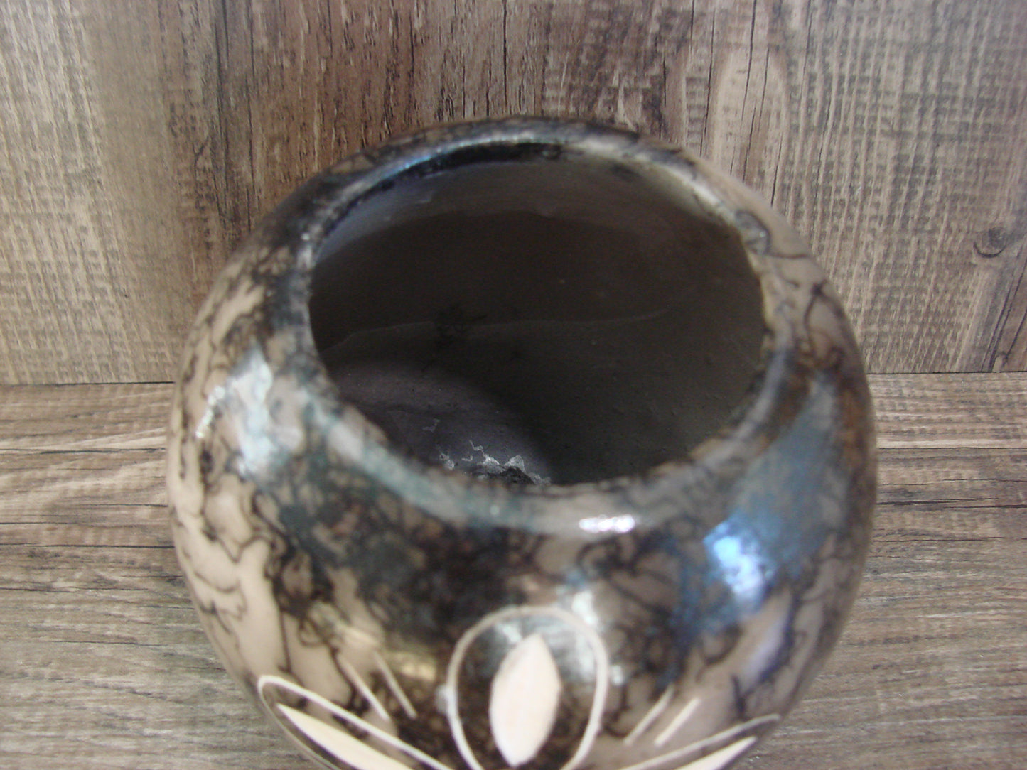 Native American Navajo Indian Horse Hair Pottery by Vail