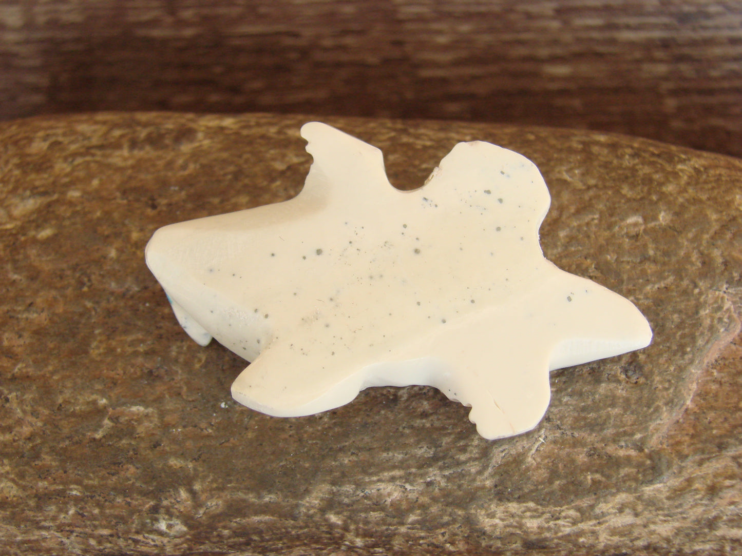 Native American Zuni Fish Rock Horned Toad Fetish - Livingston