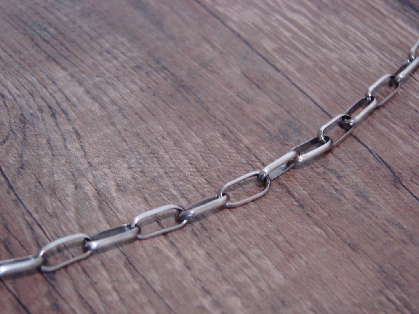 Native American Sterling Silver 20" Link Chain Link Necklace - Yazzie