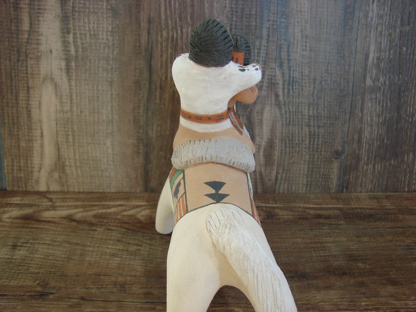 Native American Jemez Clay Hand Sculpted Horse Pottery Signed Fragua