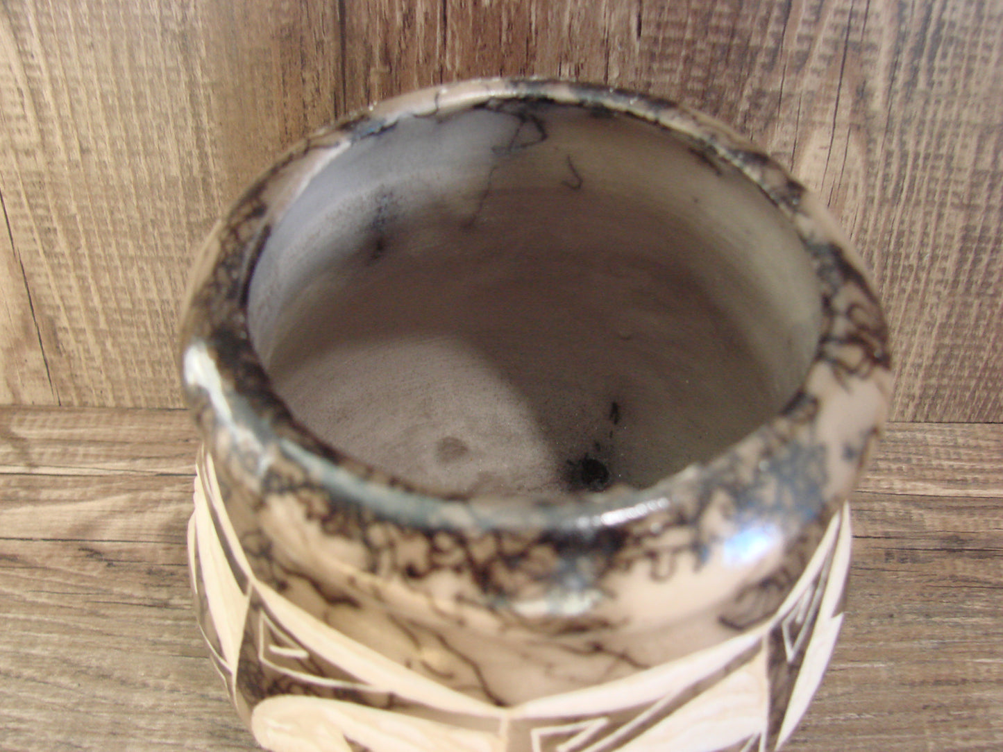 Native American Navajo Indian Horse Hair Pottery by Vail