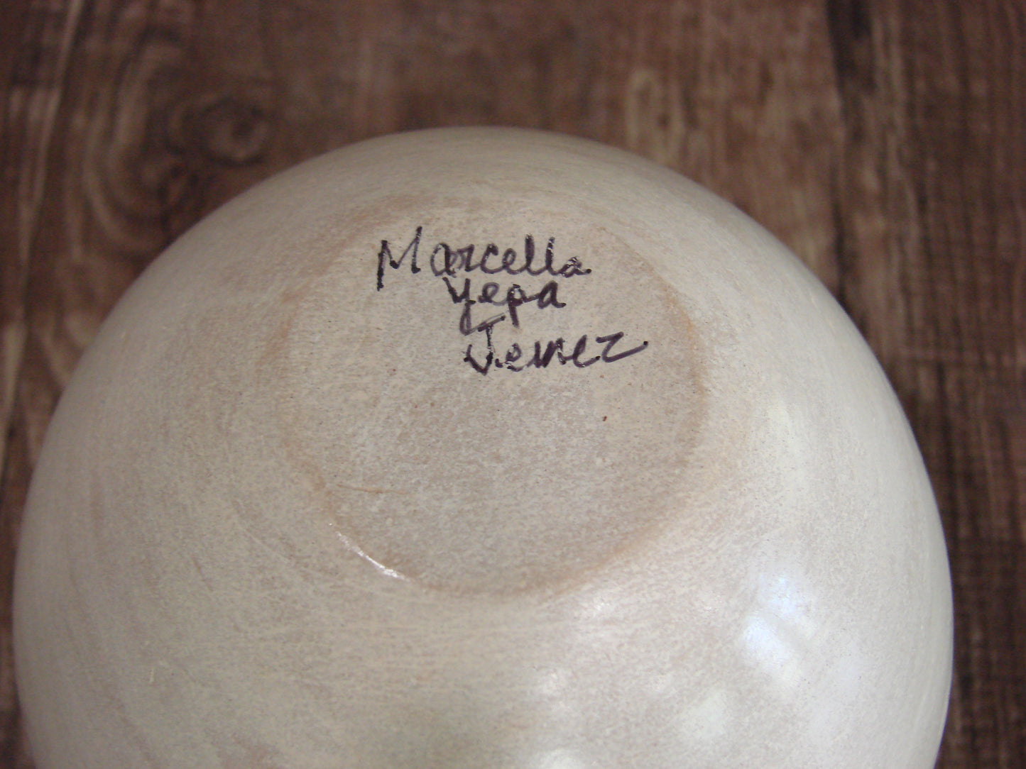 Native American Indian Handmade Clay Floral Pottery by Marcella Yepa
