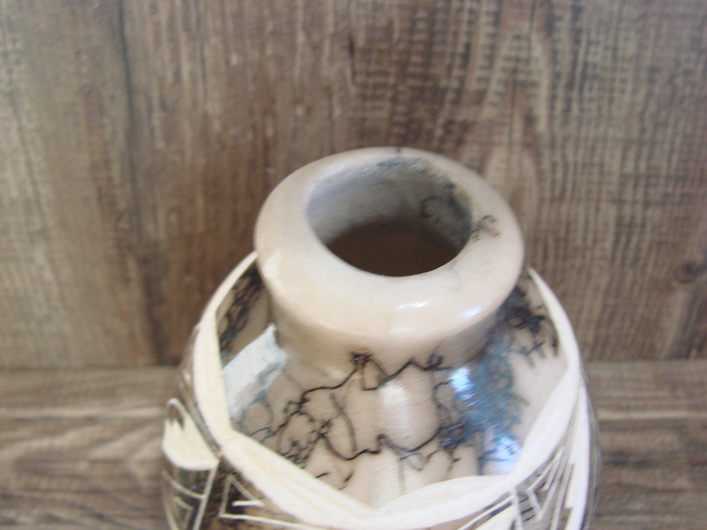 Native American Navajo Indian Horse Hair Pottery by Vail