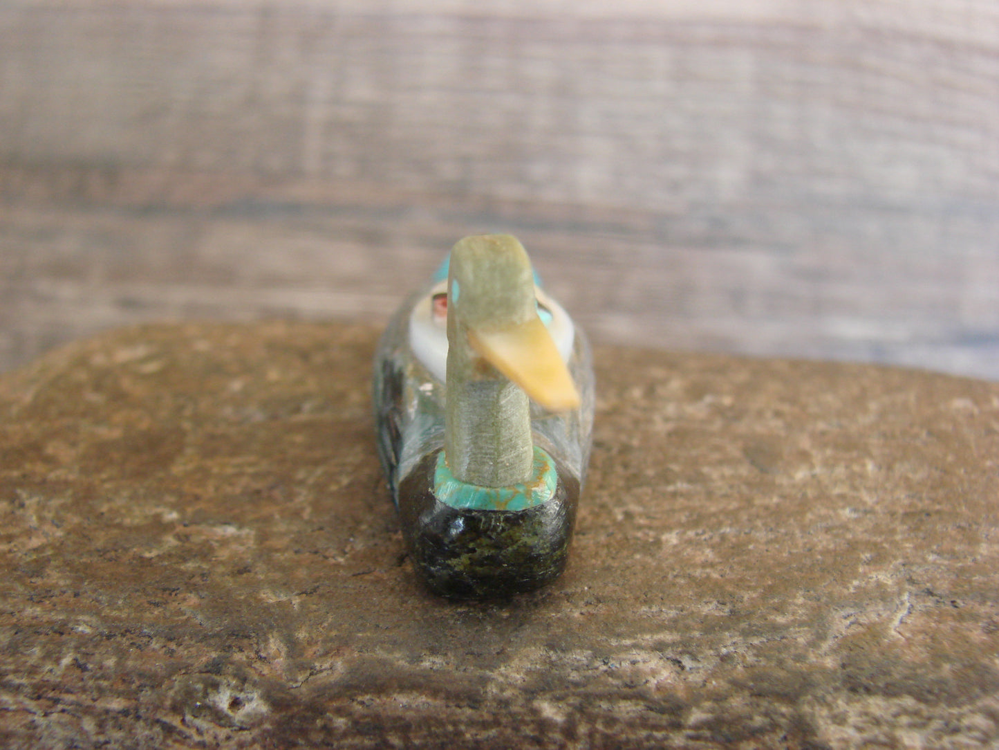 Native American Zuni Hand Carved Duck Fetish - Boone