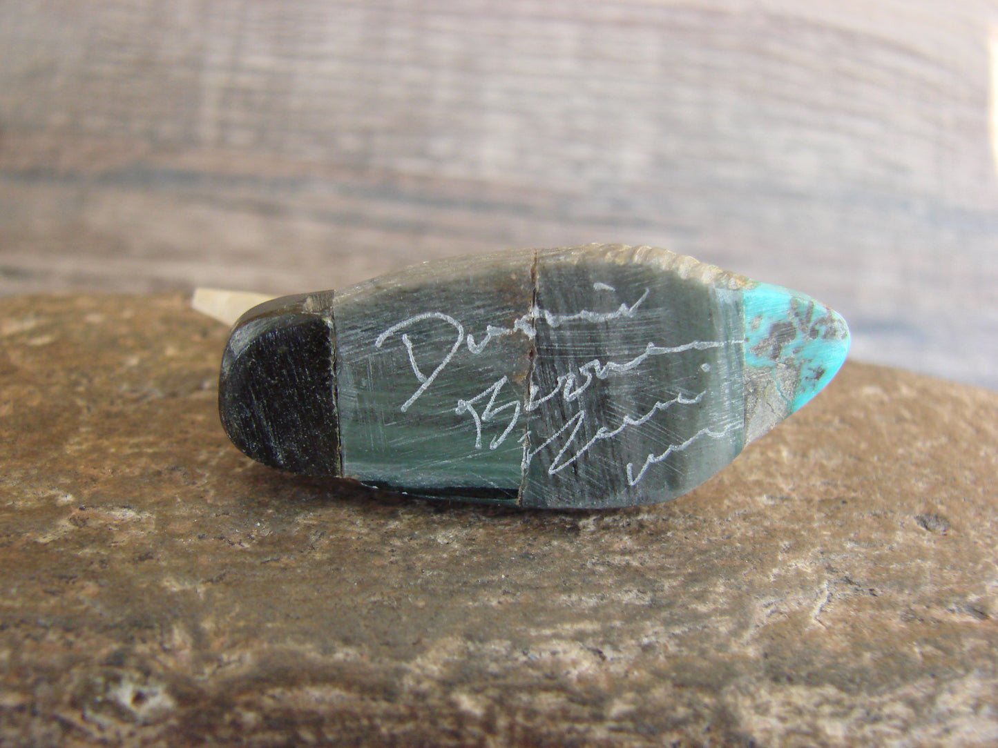 Native American Zuni Hand Carved Duck Fetish - Boone