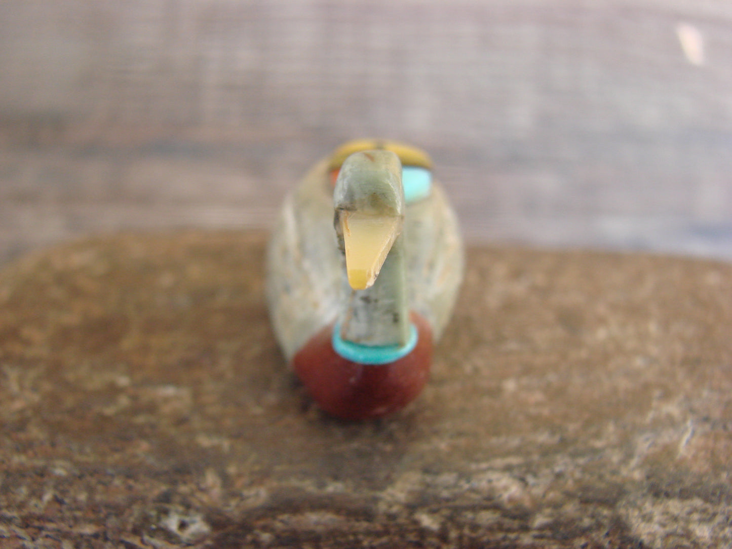 Native American Zuni Hand Carved Duck Fetish - Boone