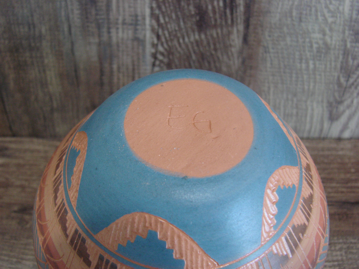 Native American Hand Etched & Hand Painted Pottery - Gilmore