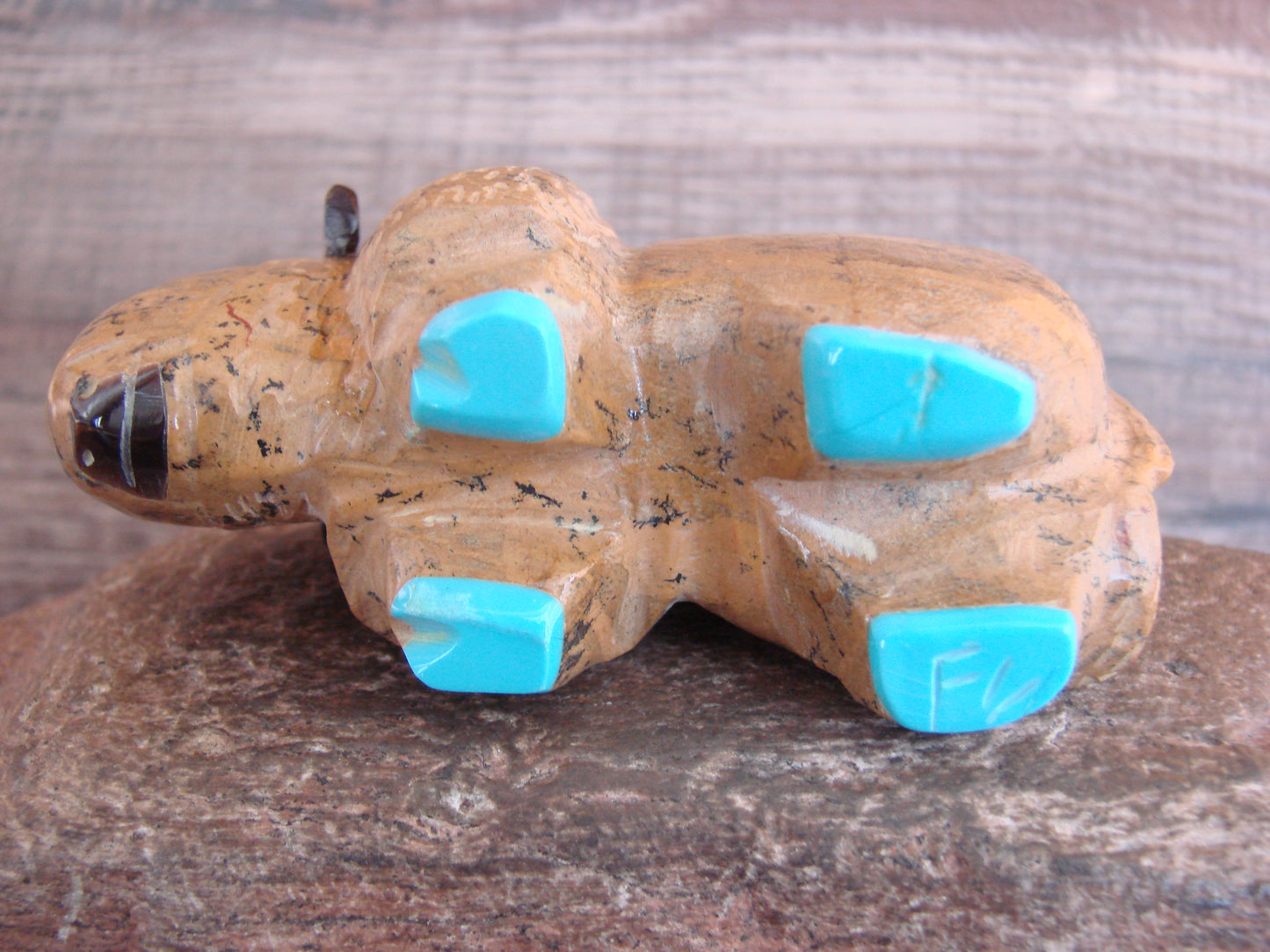 Native American Zuni Indian Jasper Buffalo Fetish by Leekya