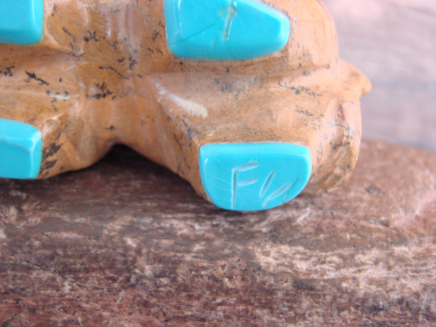 Native American Zuni Indian Jasper Buffalo Fetish by Leekya