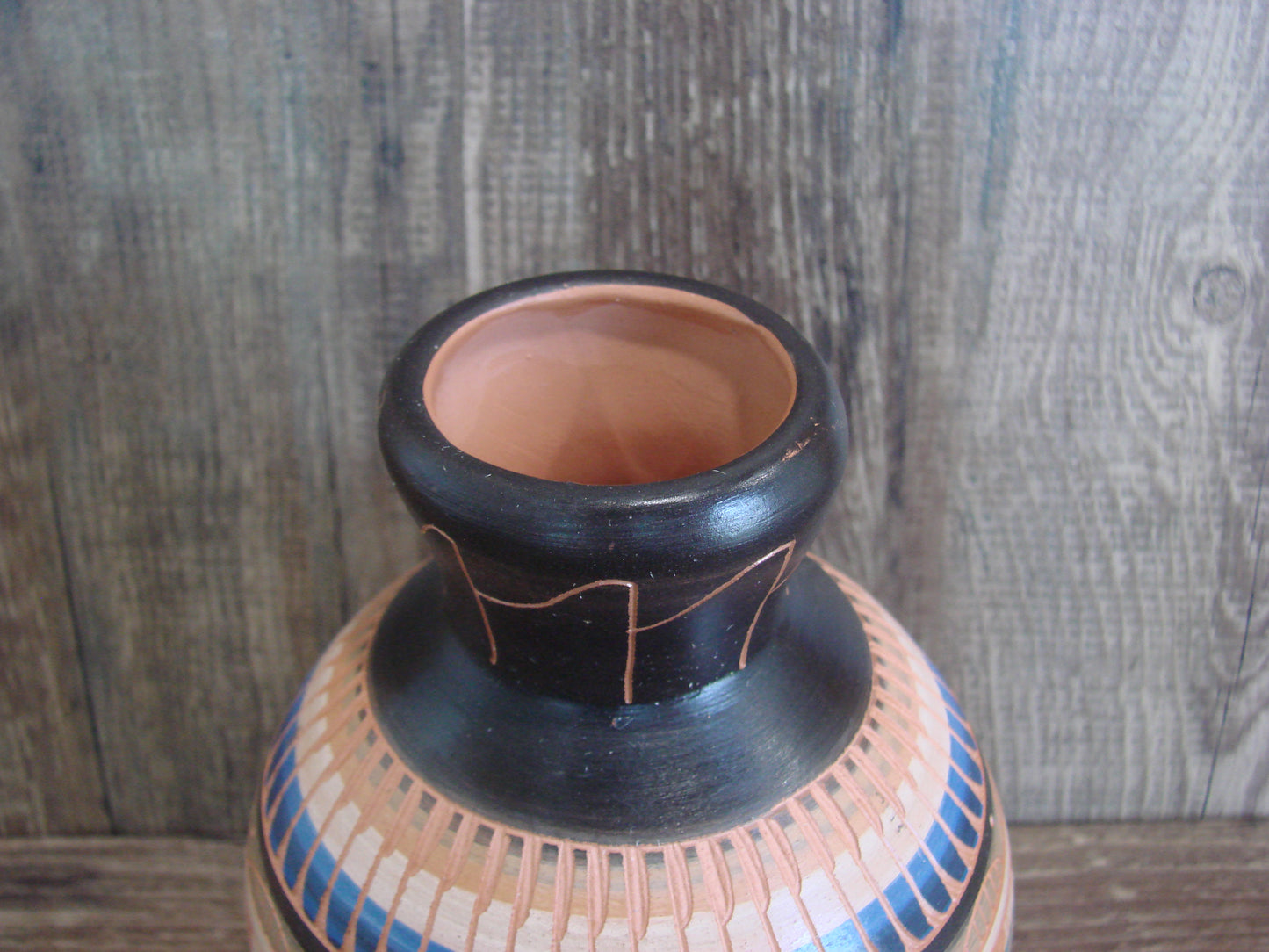 Native American Hand Etched & Hand Painted Pottery - Gilmore