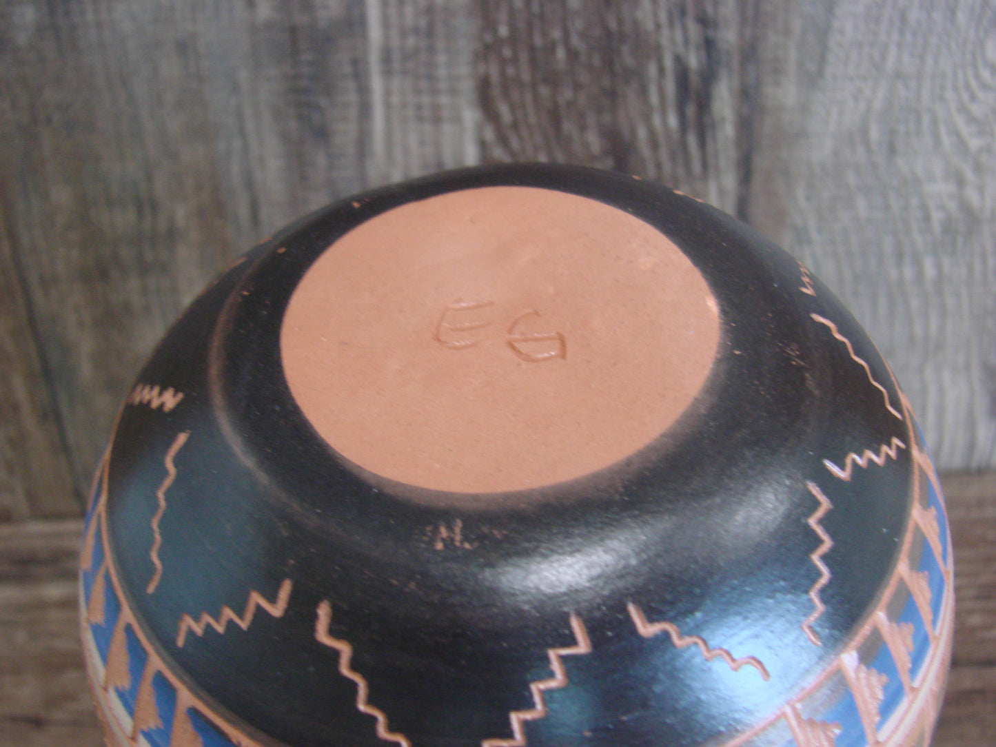 Native American Hand Etched & Hand Painted Pottery - Gilmore