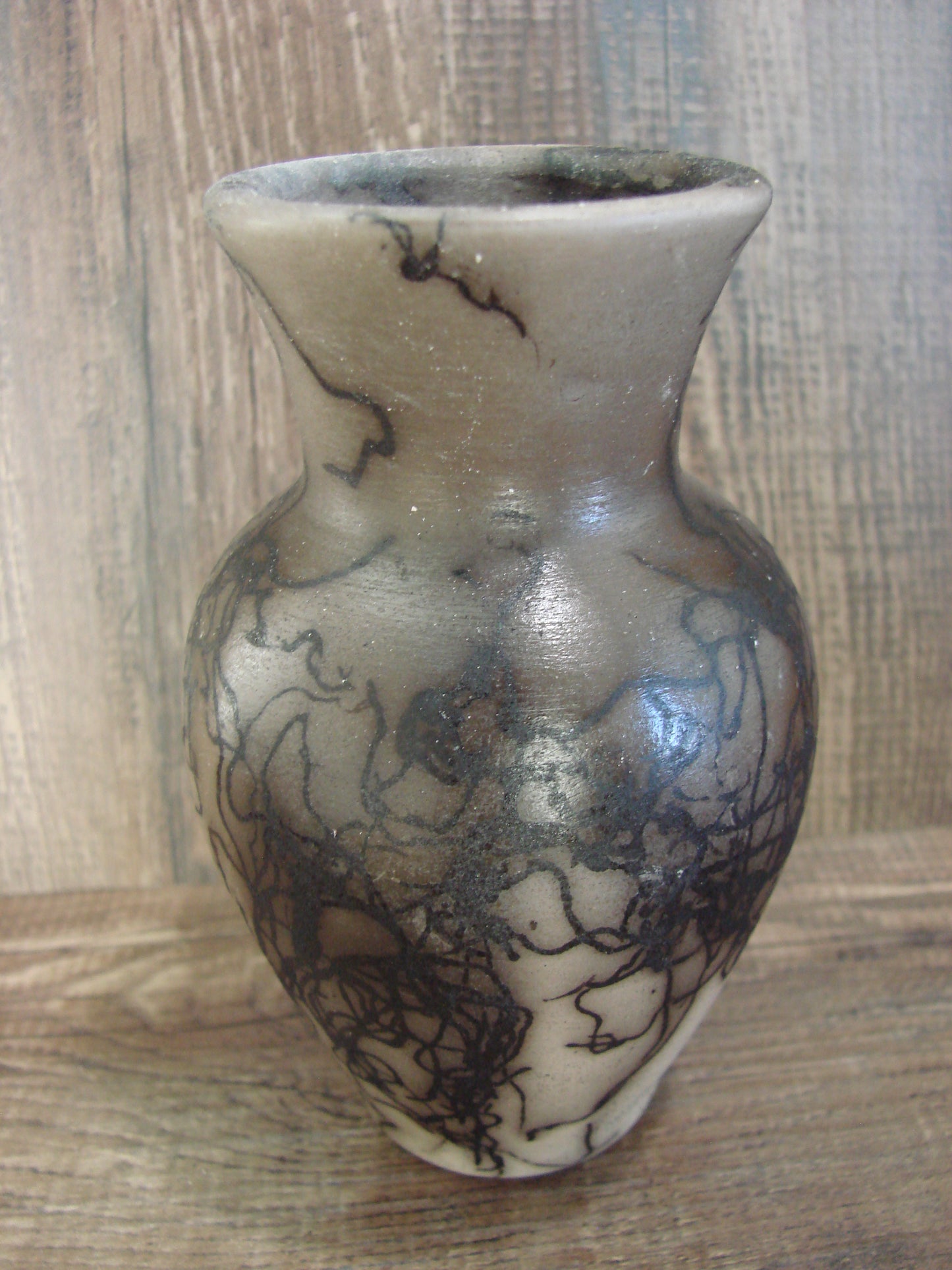 Native American Navajo Indian Horse Hair Pottery by Vail