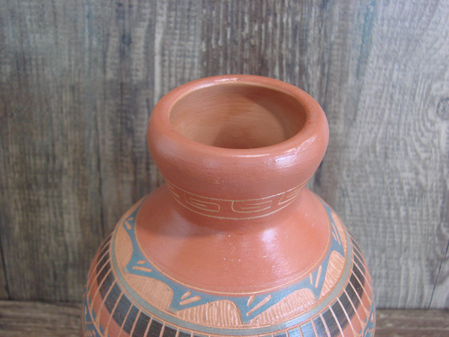 Native American Hand Etched & Hand Painted Pottery - Gilmore